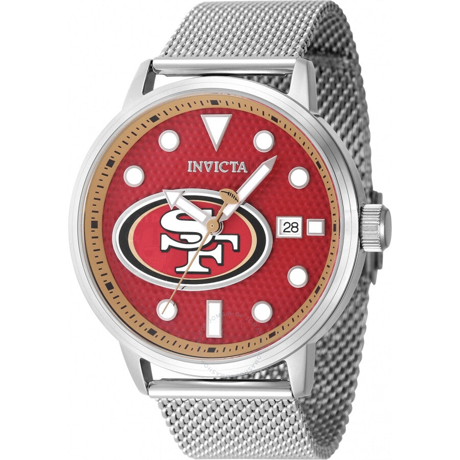 Invicta Nfl San Francisco 49ers Quartz Red Dial Men's Watch 47971 - The Watches Men & Co