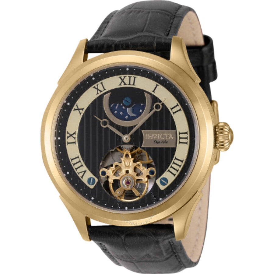 Invicta Objet D Art Automatic Day-Night Black Dial Men's Watch 44010 - The Watches Men & Co