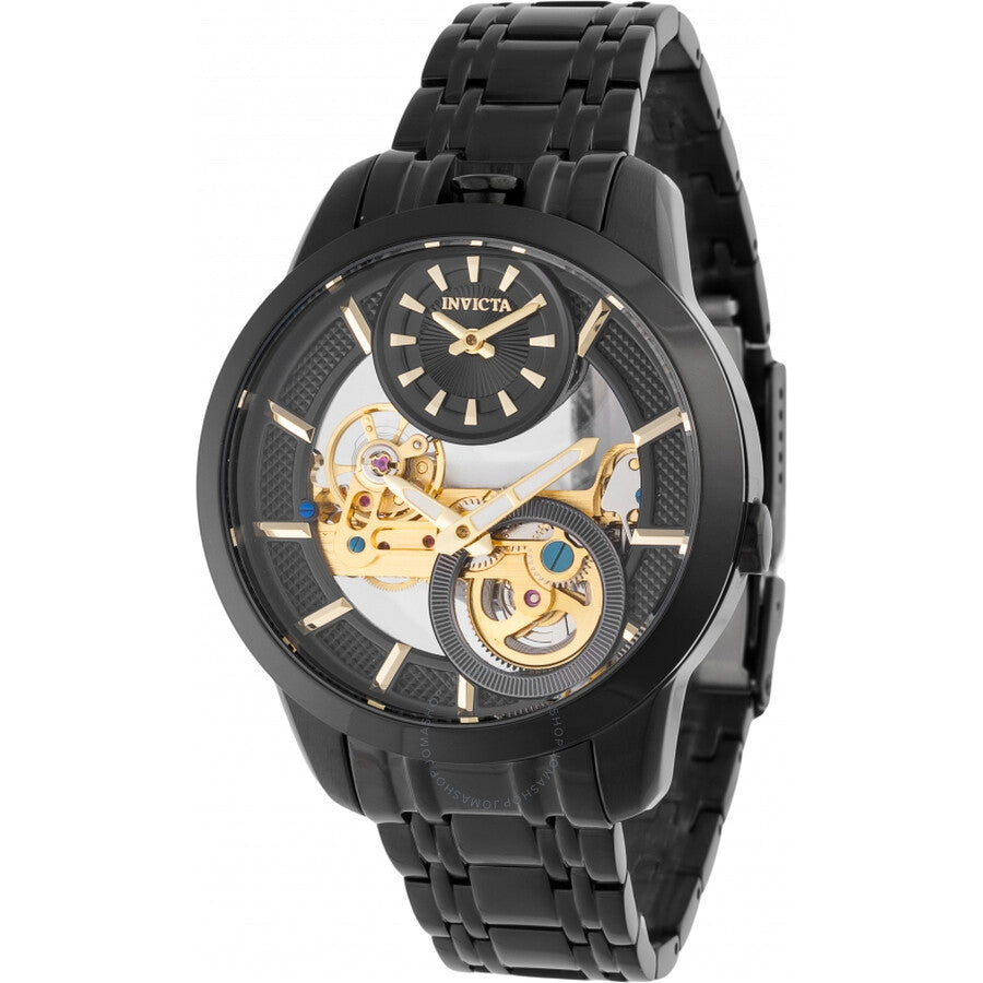 Invicta Objet D Art Hand Wind Black Dial Men's Watch 44332 - The Watches Men & Co