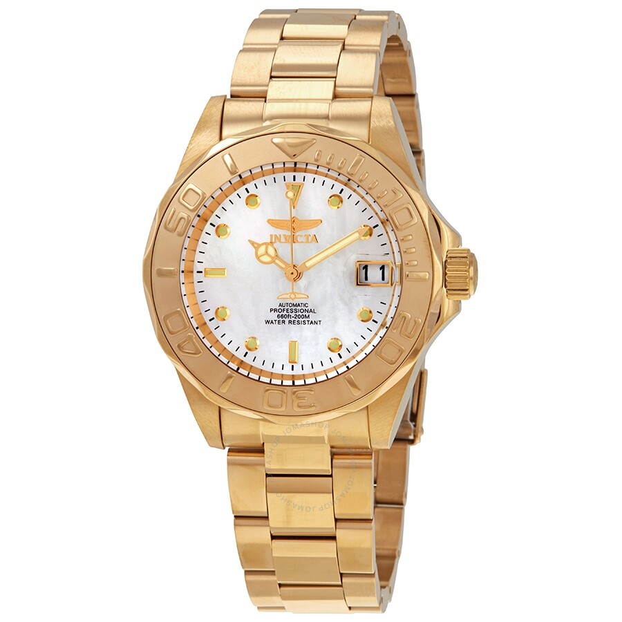 Invicta Pro Diver Automatic White Mother of Pearl Dial Men's Watch 28694