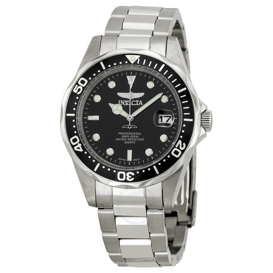 Invicta Pro Diver Black Dial Stainless Steel Men's Watch 8932 - The Watches Men & Co