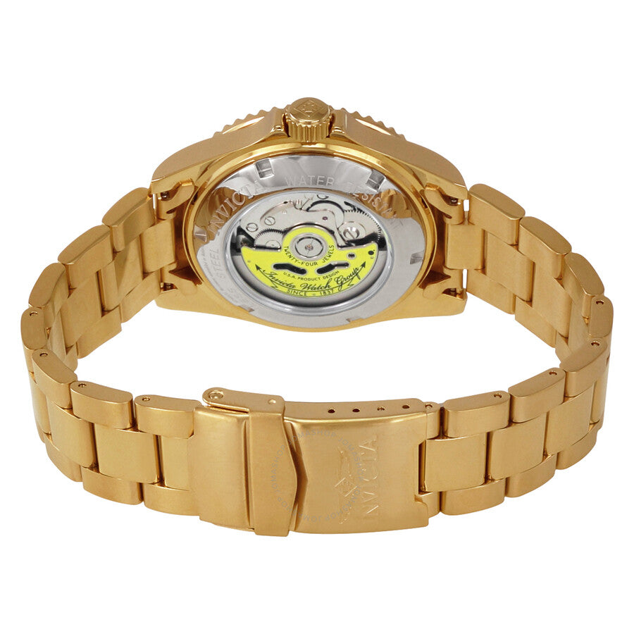 Invicta Pro Diver Black Dial Yellow Gold-plated Men's Watch 8929C