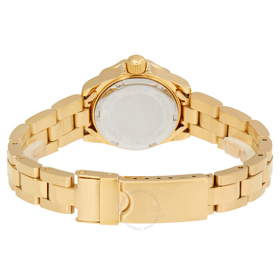 Invicta Pro Diver Champagne Dial 18kt Gold-plated Ladies Watch 17038