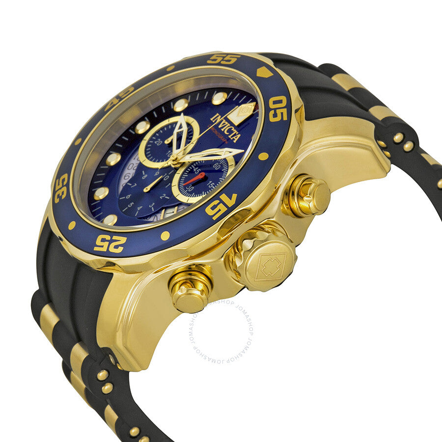 Reloj Invicta Pro Diver Chronograph Blue Dial Black Rubber para hombre 6983