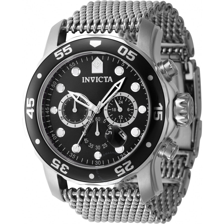 Invicta Pro Diver Chronograph GMT Date Quartz Black Dial Men's Watch 47236 - The Watches Men & Co