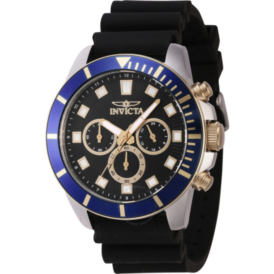 Invicta Pro Diver Chronograph Quartz Black Dial Men's Watch 46082 - The Watches Men & Co