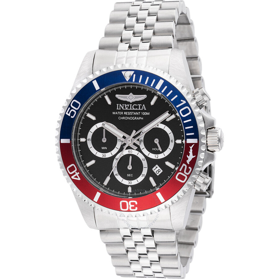 Invicta Pro Diver Chronograph Quartz Black Dial Men's Watch 48117 - The Watches Men & Co