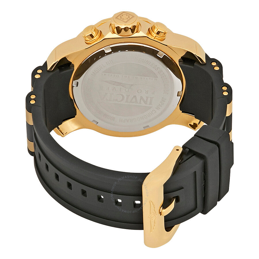 Invicta Pro Diver Chronograph Silver Dial Black Polyurethane Men's Watch 6985