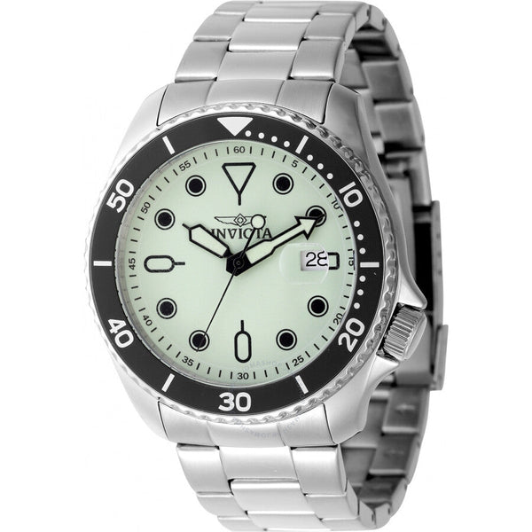 Invicta Pro Diver Date Luminous Green Dial Men's Watch 47305 - Watches of America