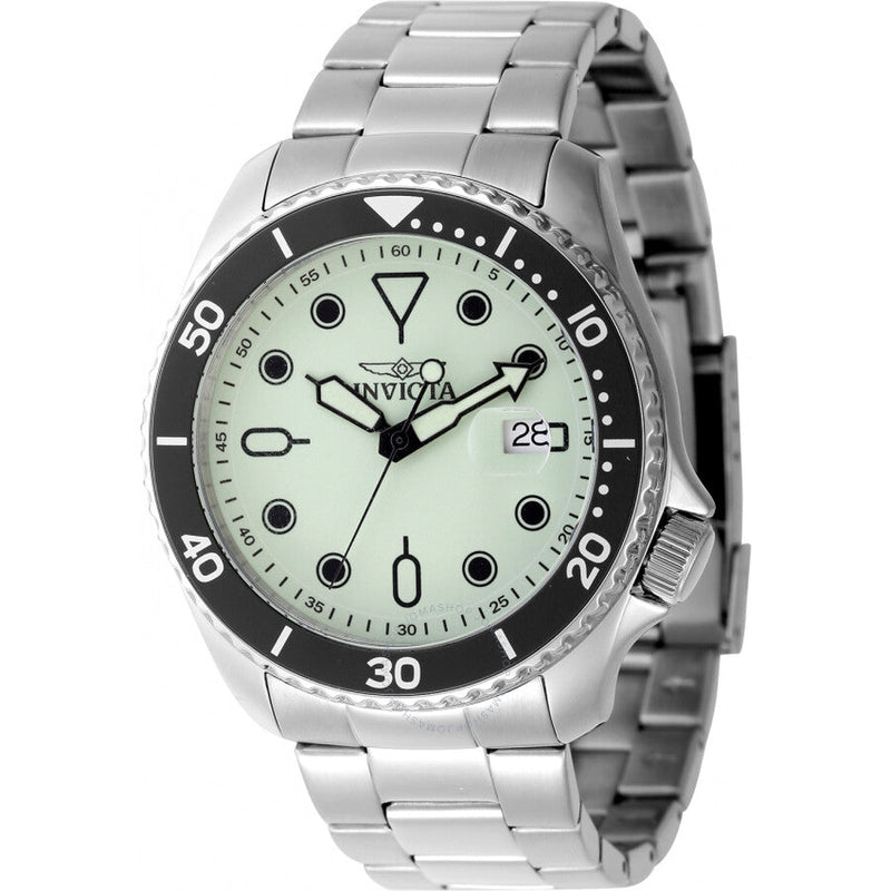 Invicta Pro Diver Date Luminous Green Dial Men's Watch 47305 - Watches of America