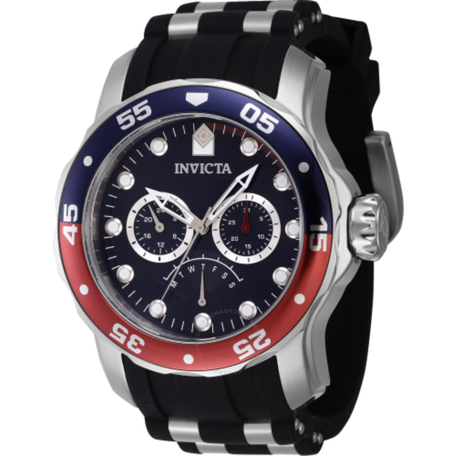 Invicta Pro Diver GMT Quartz Blue Dial Pepsi Bezel Men's Watch 46968 - The Watches Men & Co