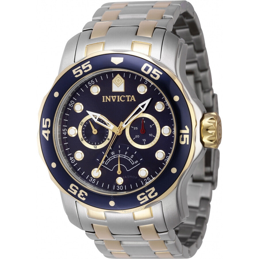 Invicta Pro Diver GMT Retrograde Quartz Blue Dial Men's Watch 47001 - The Watches Men & Co