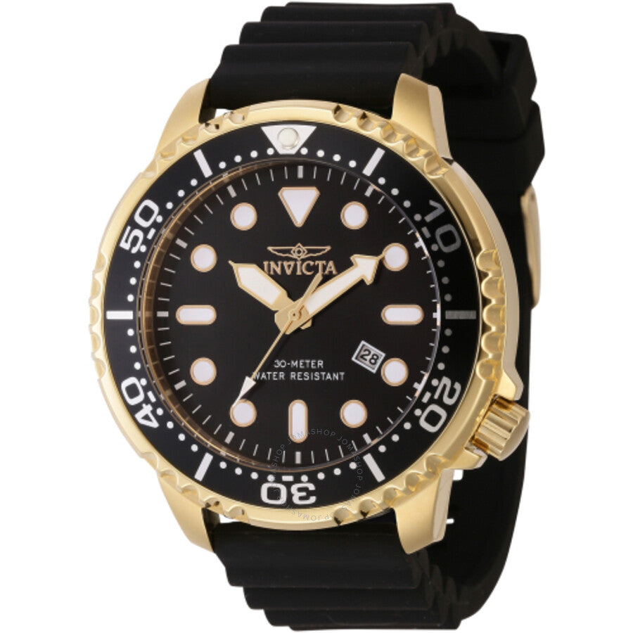 Invicta Pro Diver Quartz Black Dial Men's Watch 44835 - The Watches Men & Co