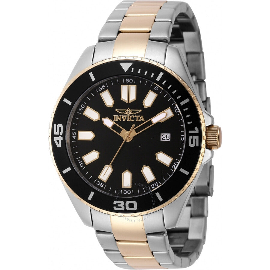 Invicta Pro Diver Quartz Black Dial Men's Watch 46319 - The Watches Men & Co