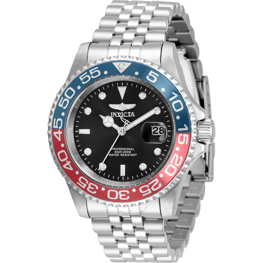 Invicta Pro Diver Quartz Black Dial Pepsi Bezel Men's Watch 34102 - The Watches Men & Co