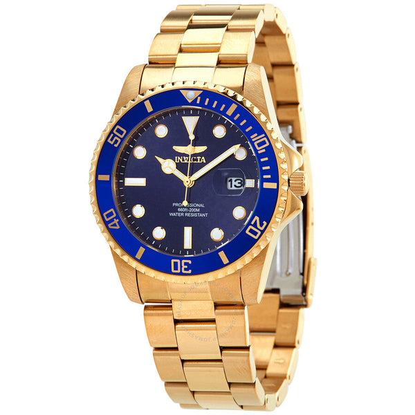 Invicta Pro Diver Quartz Blue Dial Men's Watch 33270 - Watches of America