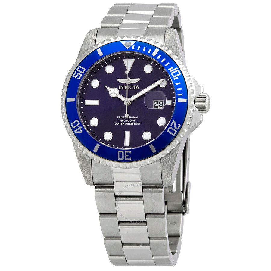 Invicta Pro Diver Quartz Blue Dial Stainless Steel Men's Watch 33267