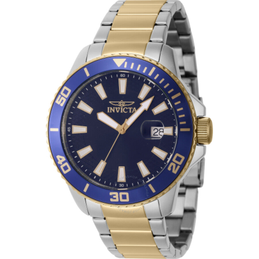 Invicta Pro Diver Quartz Date Blue Dial Men's Watch 46071 - The Watches Men & Co