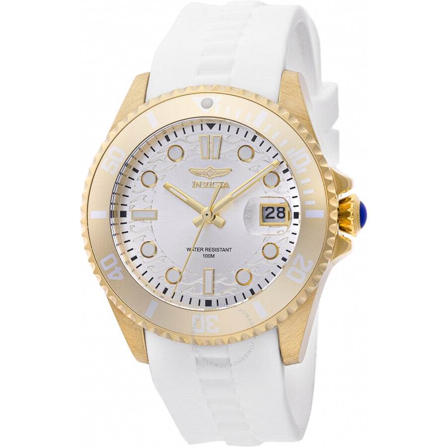 Invicta Pro Diver Quartz Silver Dial Ladies Watch 46694 - The Watches Men & Co