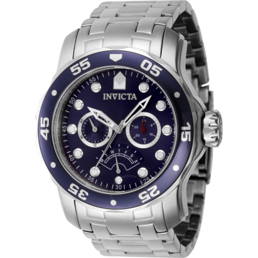 Invicta Pro Diver Retrograde GMT Quartz Blue Dial Men's Watch 46993 - The Watches Men & Co