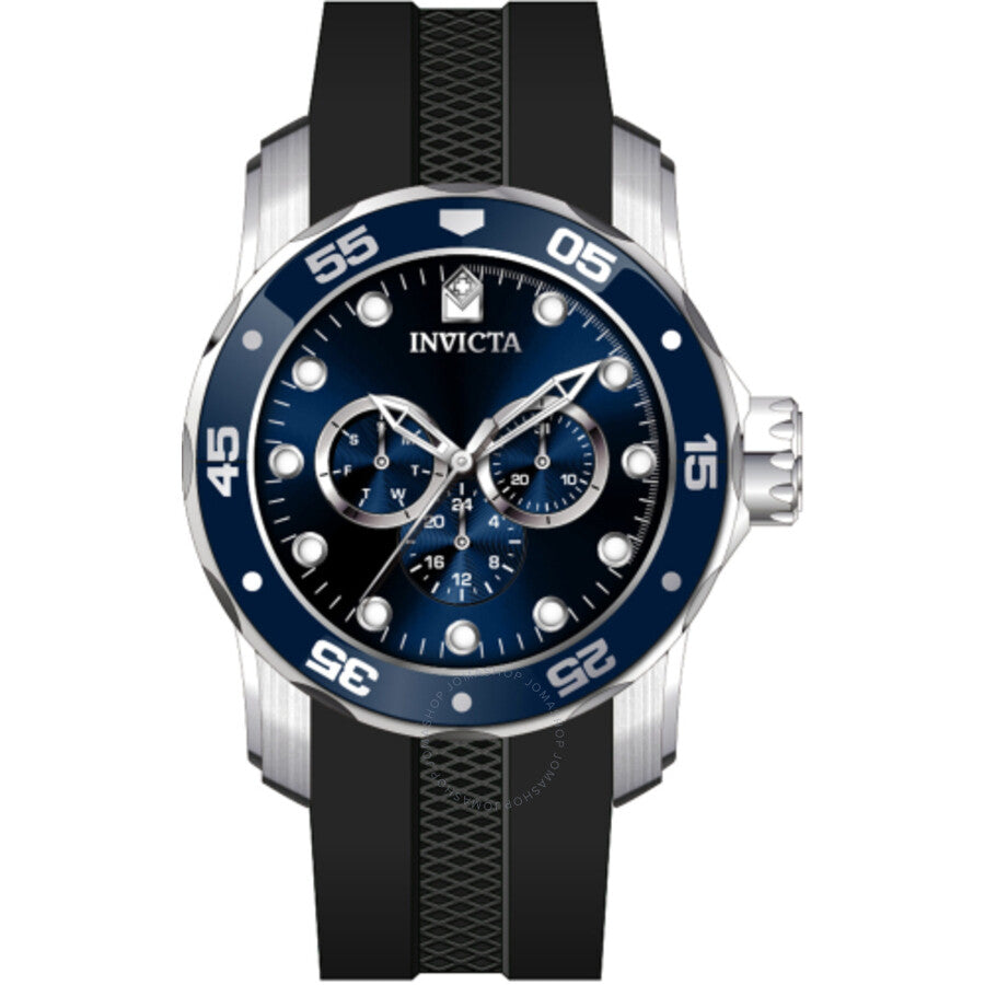 Invicta Pro Diver Scuba GMT Date Quartz Blue Dial Men's Watch 45722 - The Watches Men & Co