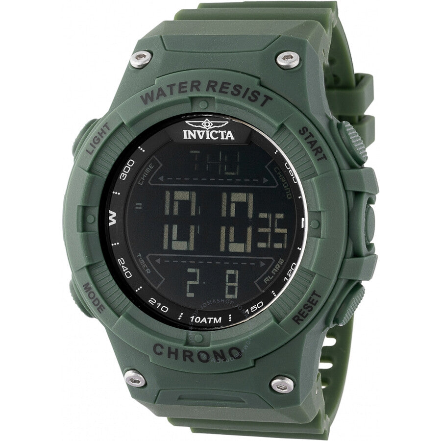 Invicta Racing Alarm Chronograph GMT Quartz Digital Black Dial Men's Watch 47525 - The Watches Men & Co