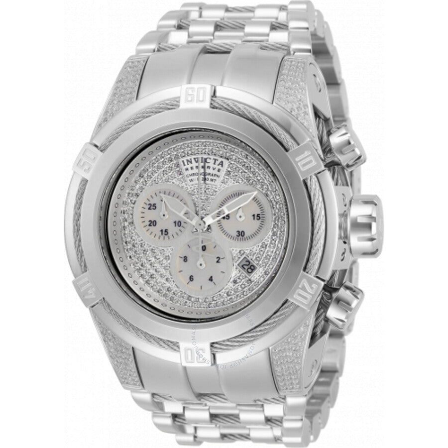 Invicta Reserve Bolt Zeus Chronograph Quartz Silver Dial Men's Watch 29900 - The Watches Men & Co