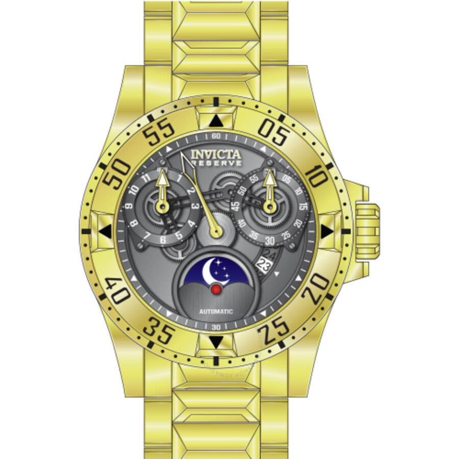 Invicta Reserve Excursion Automatic Gunmetal Dial Men's Watch 47571 - The Watches Men & Co