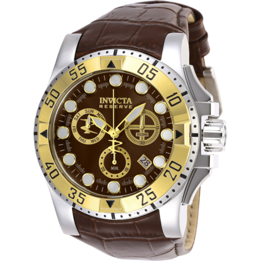 Invicta Reserve Excursion Chronograph Quartz Brown Dial Men's Watch 27652 - The Watches Men & Co