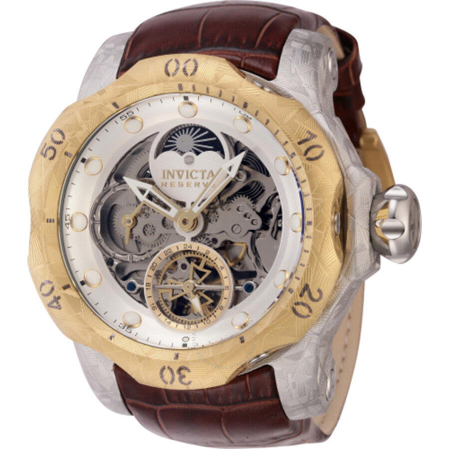 Invicta Reserve Venom Automatic Day-Night Silver Dial Men's Watch 44430 - The Watches Men & Co