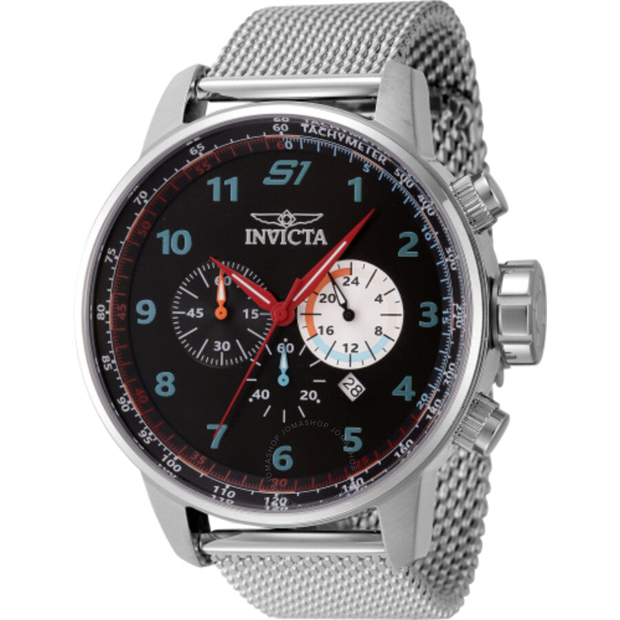 Invicta S1 Rally Chronograph GMT Quartz Black Dial Men's Watch 44947 - The Watches Men & Co