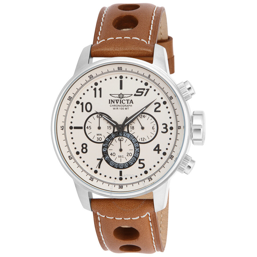 Invicta S1 Rally Chronograph Quartz White Dial Men's Watch 16009 - The Watches Men & Co
