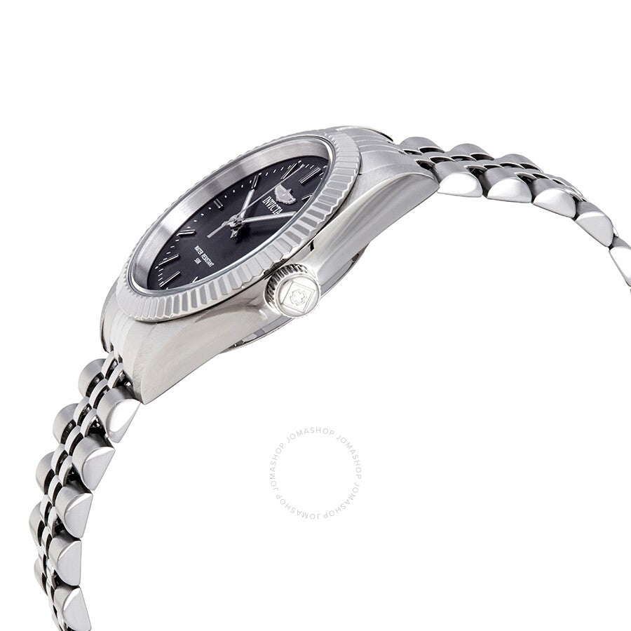 Invicta Specialty Reloj de mujer de acero inoxidable con esfera negra 29395