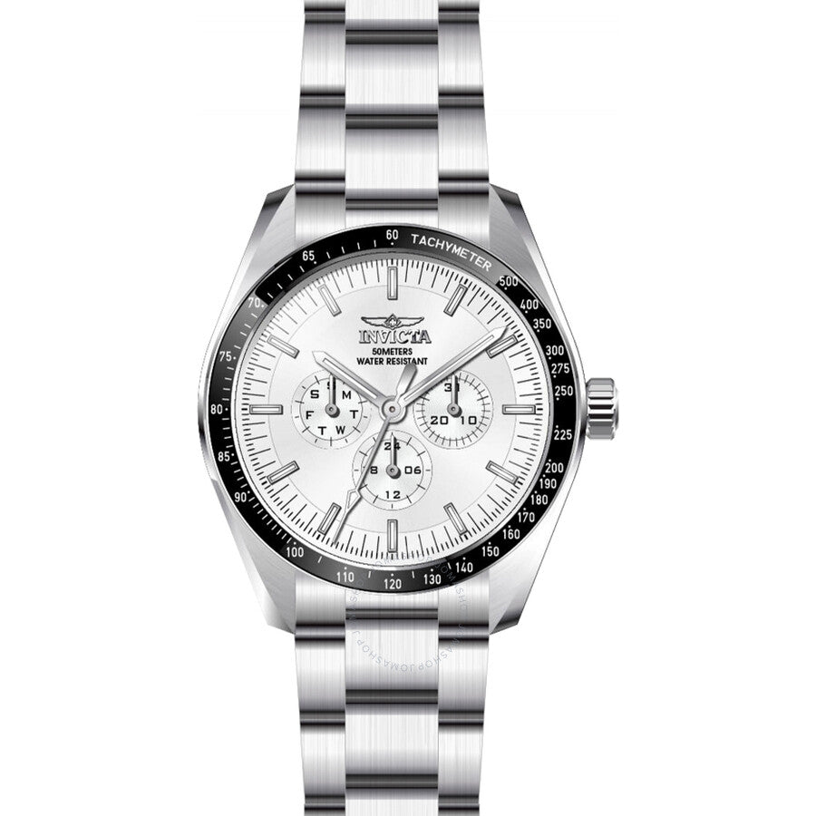 Invicta Specialty GMT Date Day Quartz Silver Dial Men's Watch 45966 - The Watches Men & Co