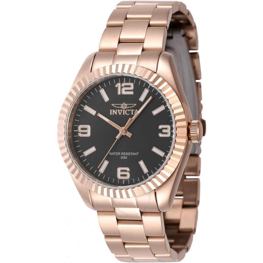 Invicta Specialty Quartz Black Dial Ladies Watch 47476 - The Watches Men & Co