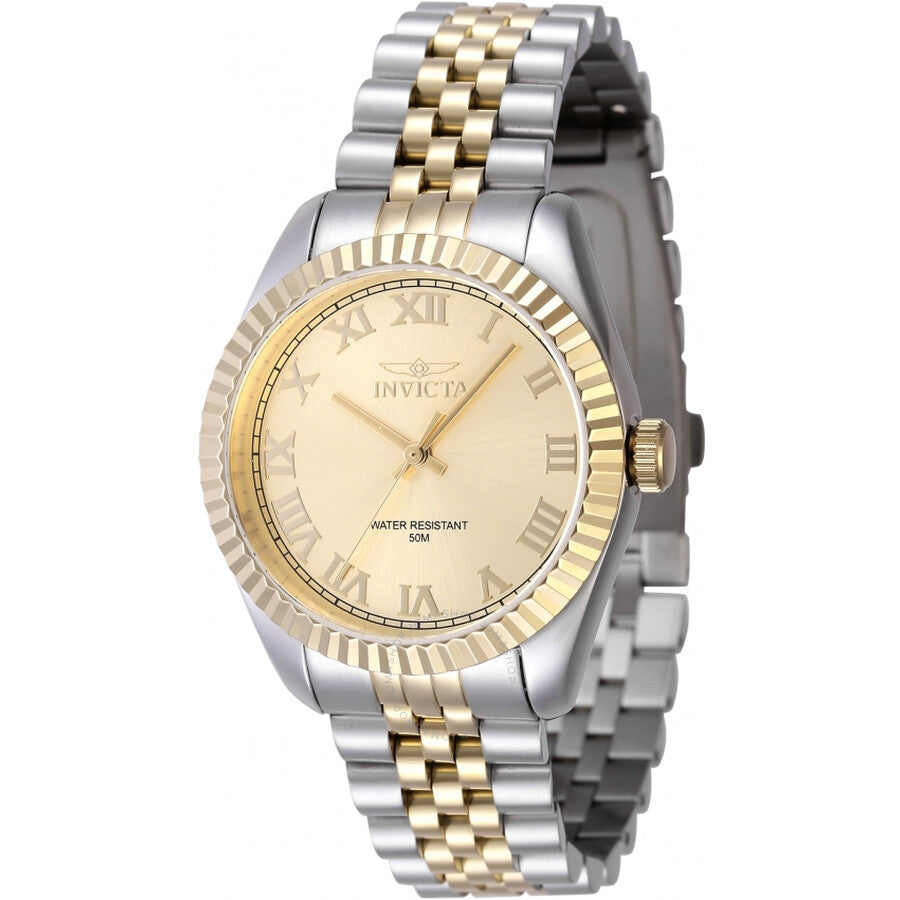 Invicta Specialty Quartz Gold Dial Ladies Watch 47416 - The Watches Men & Co