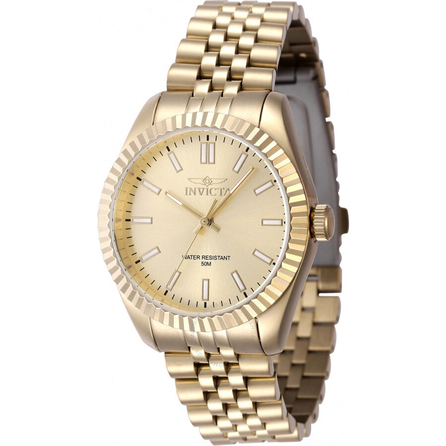 Invicta Specialty Quartz Gold Dial Ladies Watch 47507 - The Watches Men & Co