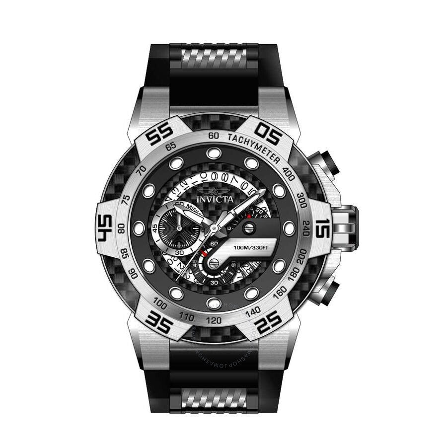 Invicta Speedway Chronograph Quartz Black Dial Men's Watch 36597 - The Watches Men & Co
