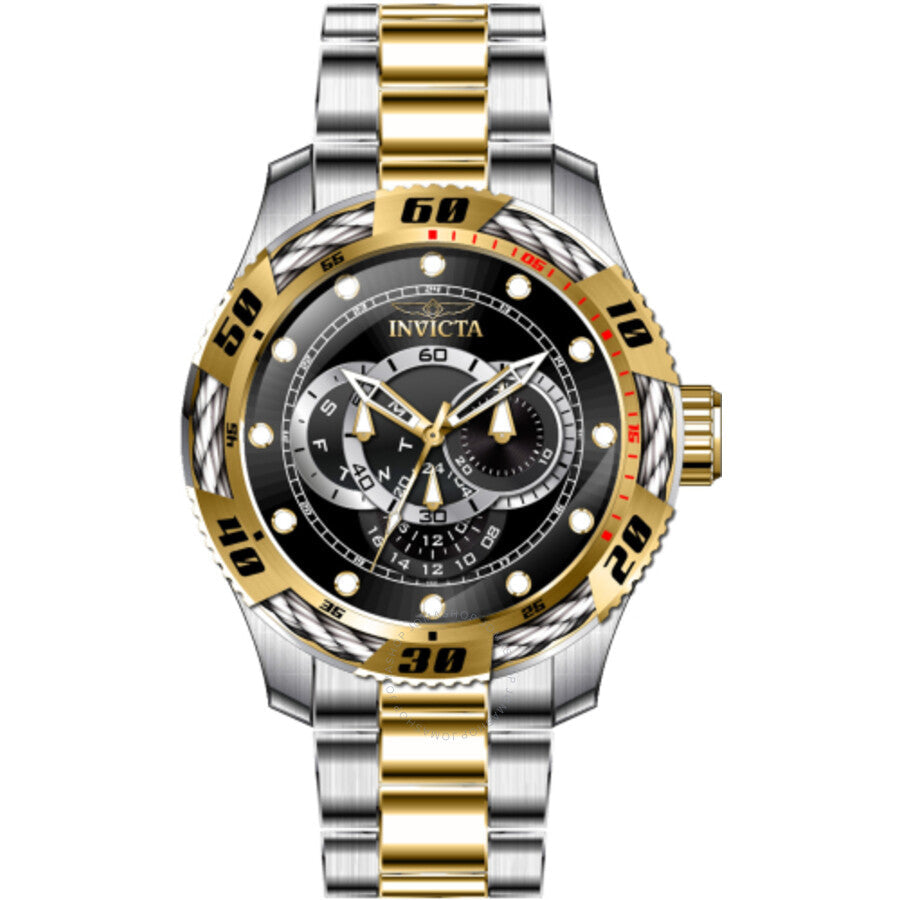 Invicta Speedway GMT Quartz Black Dial Men's Watch 45753 - The Watches Men & Co