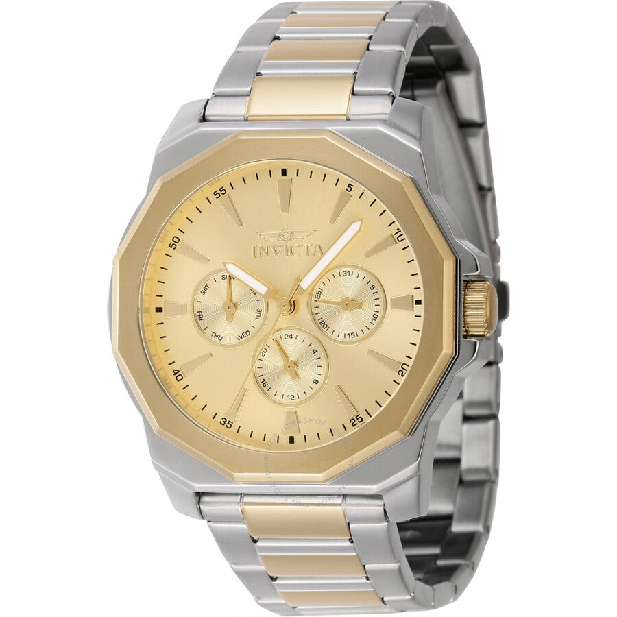 Invicta Speedway Quartz Gold Dial Men's Watch 46846 - The Watches Men & Co