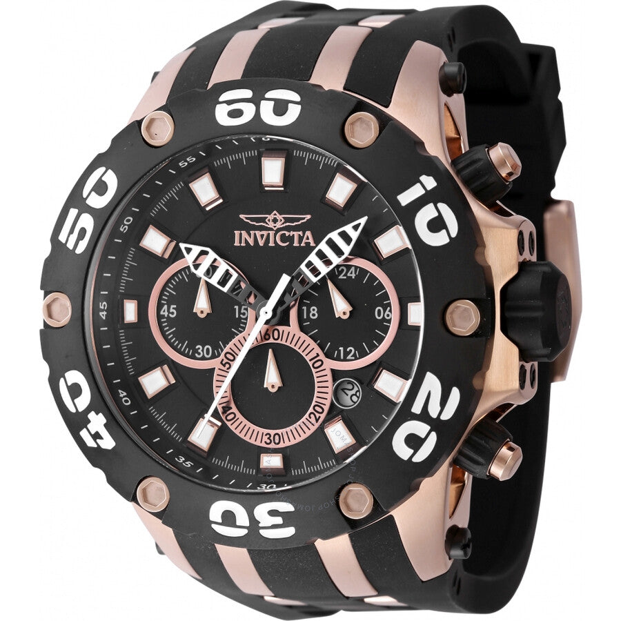 Invicta Subaqua Chronograph GMT Quartz Black Dial Men's Watch 46513 - The Watches Men & Co