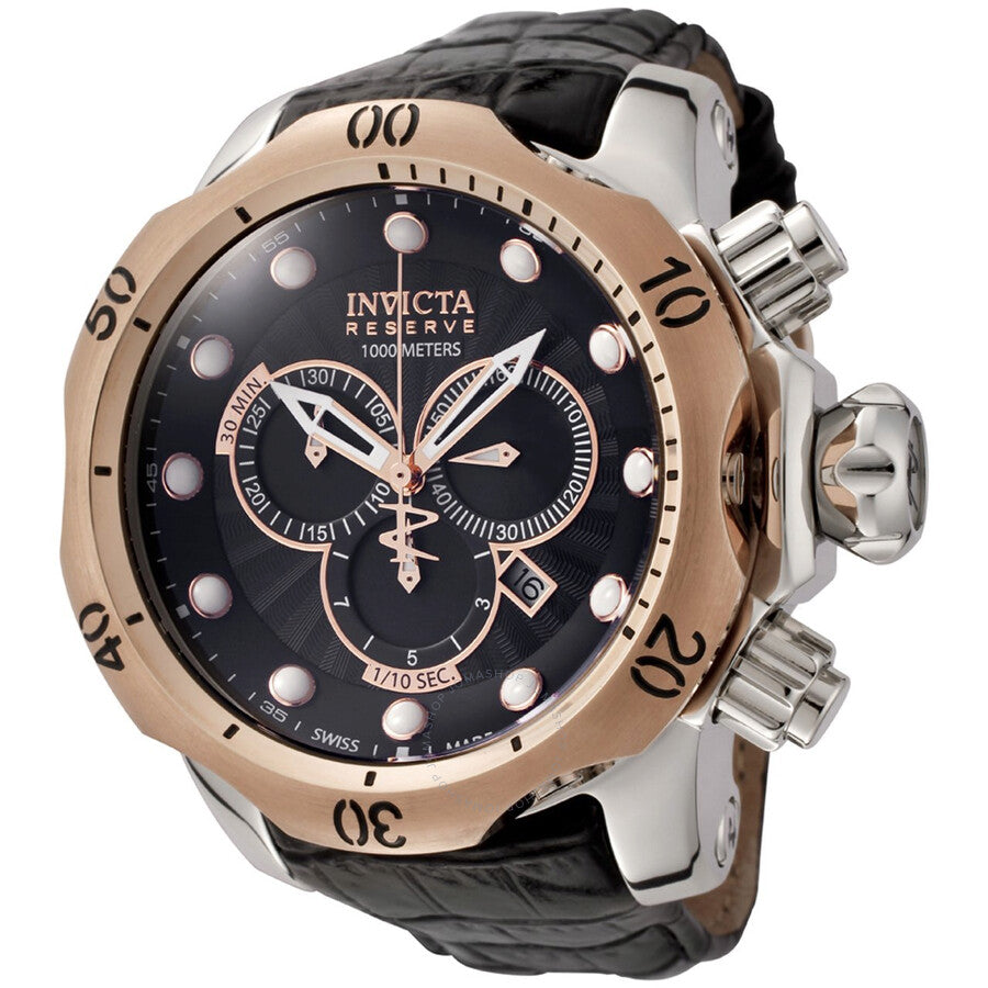 Invicta Venom Black Dial Chronograph Men's Watch 0360 - The Watches Men & Co