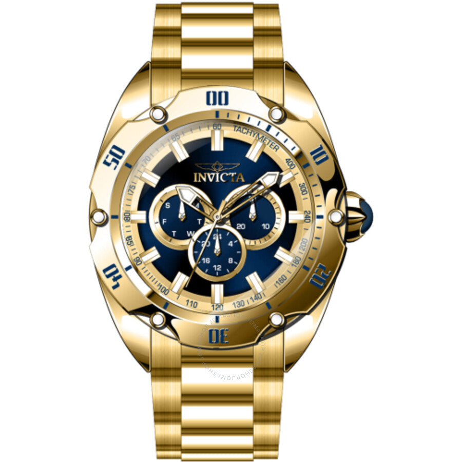 Invicta Venom GMT Date Quartz Blue Dial Men's Watch 45732 - The Watches Men & Co