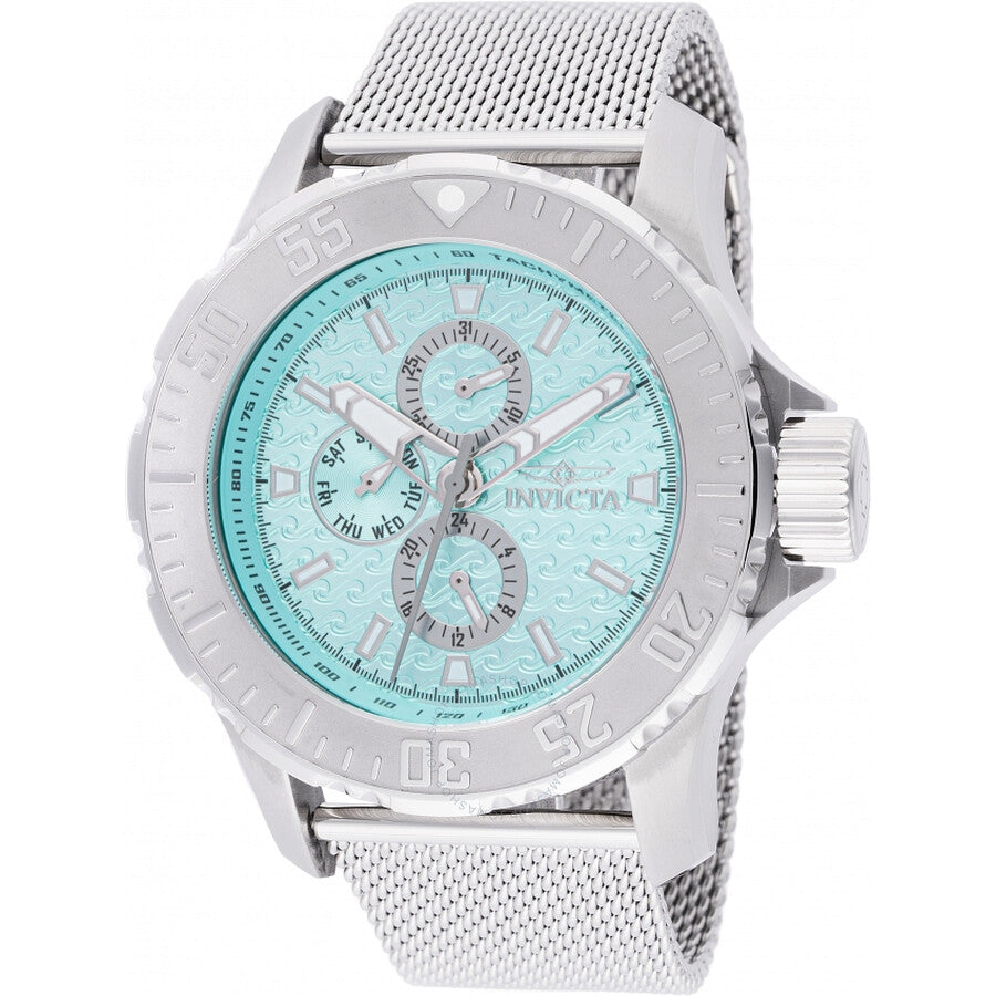 Invicta Vintage Quartz Turquoise Dial Men's Watch 48012 - The Watches Men & Co