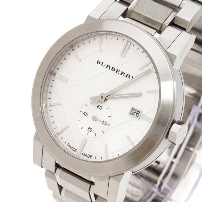 BURBERRY　BU9900 Burberry The City Silver Dial Stainless Steel Men's Watch
