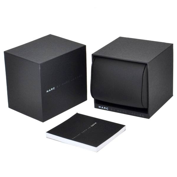 Marc By Marc Jacobs Baker Brown Leather White Dial Gold Tone Watch MBM1316