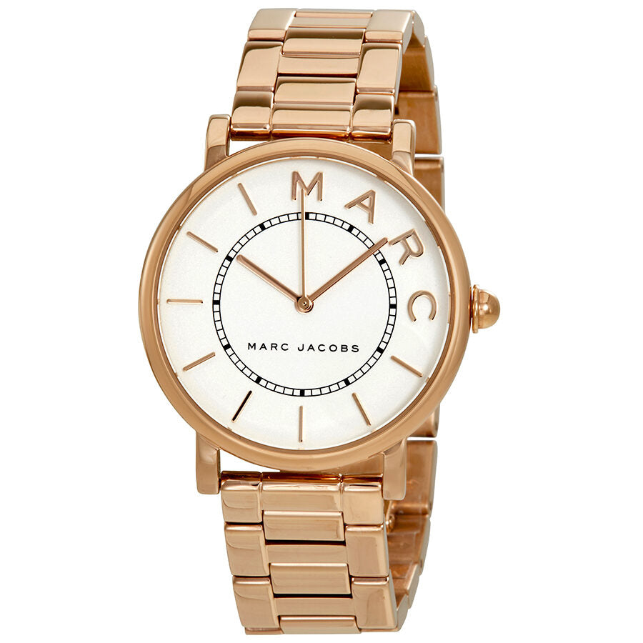 Reloj Marc Jacobs Roxy con esfera plateada para mujer en tono dorado rosa MJ3523