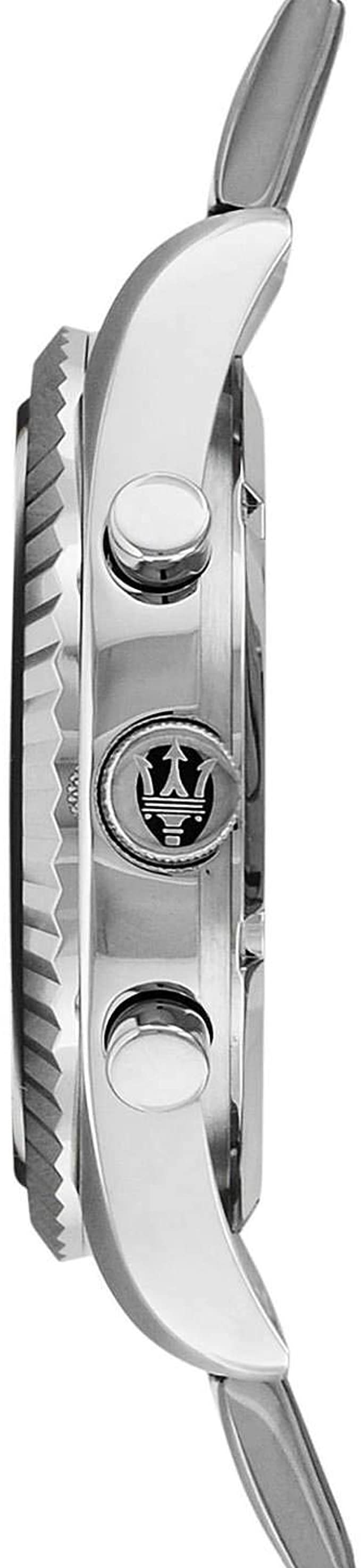 Maserati Cronógrafo Reloj de hombre de acero inoxidable con esfera negra R8853100012