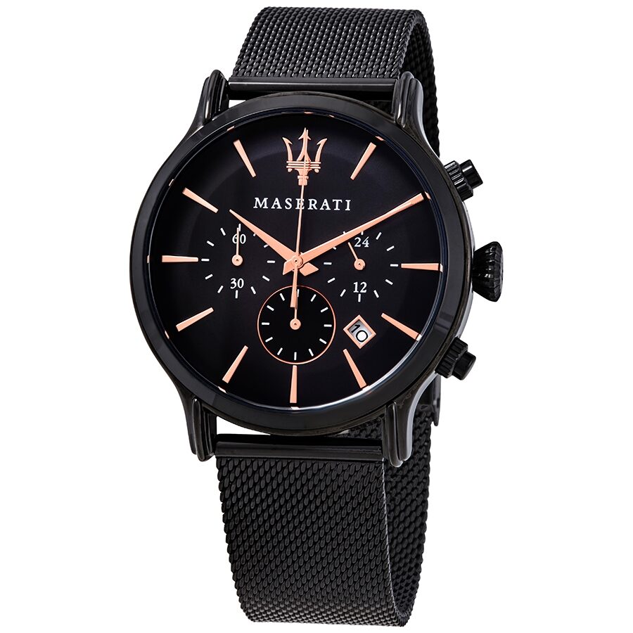 Reloj Maserati Epoca Cronógrafo Esfera Negra Hombre R8873618006