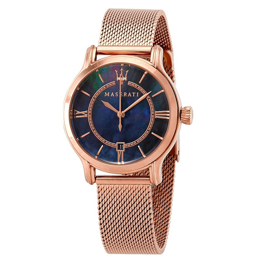 Maserati Epoca Blue Mother of Pearl Dial Ladies Watch R8853118503